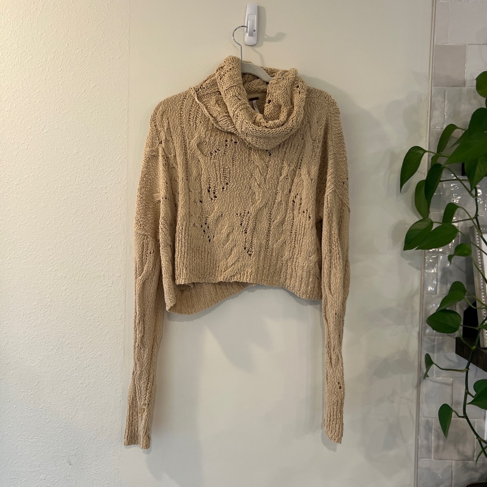 Free People Cropped Sweater